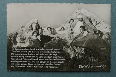 AK Berchtesgaden / 1930-1950 / die Watzmannsage / Berge mit Gesichter